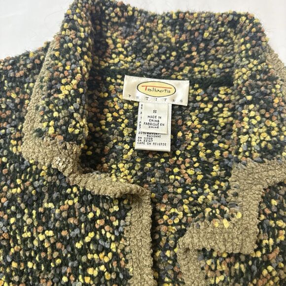 TALBOTS Women's Jacket Long Sleeve Multicolor Button Down Acrylic Blend.Size S - Picture 2 of 9